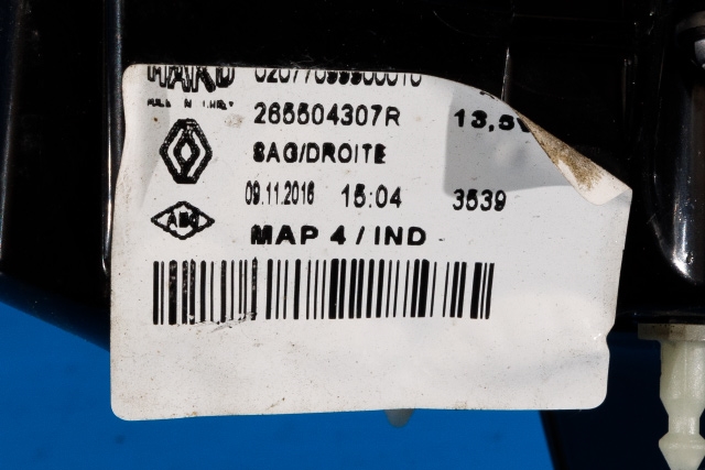 Baklykt høyre ytre til Renault Clio 2016-2019 (Type IV, Fase 2) (RENAULT|2655 04307R|)