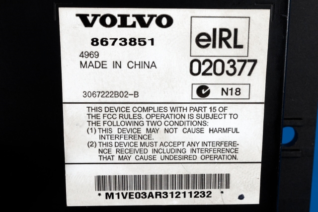 Bilstereo forsterker til Volvo XC90 2002-2006 (Type I, Fase 1) (VOLVO|8673851|)