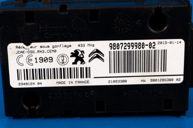Sensor dekktrykk til Peugeot 508 2014-2018 (Type I, Fase 2) (PEUGEOT|98 072999 80-02|)
