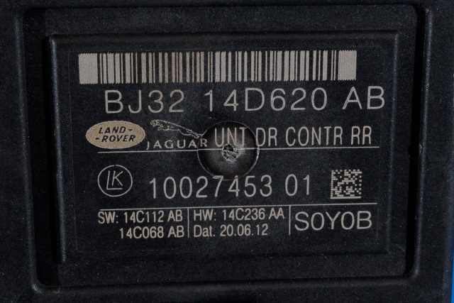 Styreenhet dør venstre bak til Land Rover Range Rover, Evoque 2011-2019 (Type I) (LAND ROVER|BJ32-14D620-AB|)