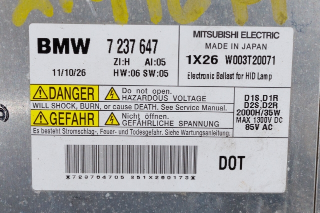 Styreenhet xenon/ballast til BMW 5-Serie 2010-2017 (F10/F11) (F10/F11) (BMW|7 237 647|)