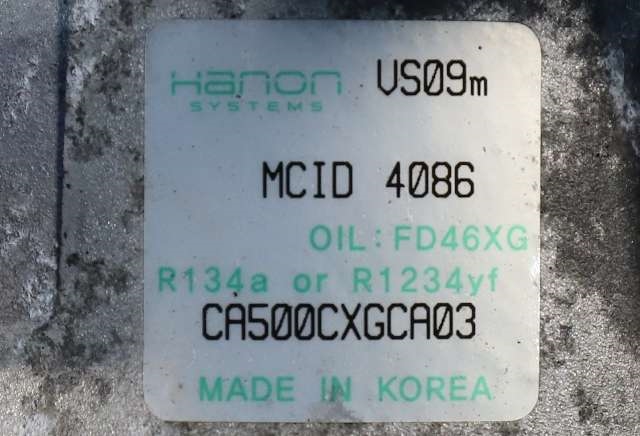 Aircondition kompressor til Kia Picanto 2017-->> (Type III) (HANON|CA500CXGCA03|)