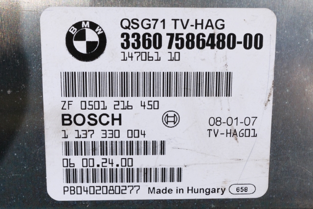 Styreenhet comfort (BCM) til BMW X6 2008-2014 (E71/E72) (E71/E72) (BOSCH|1 137 330 004|33.60-7 586 480|)
