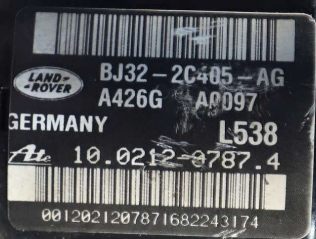 ABS sentral til Land Rover Range Rover, Evoque 2011-2019 (Type I)  (LAND ROVER|BJ32-2C405-AG|)