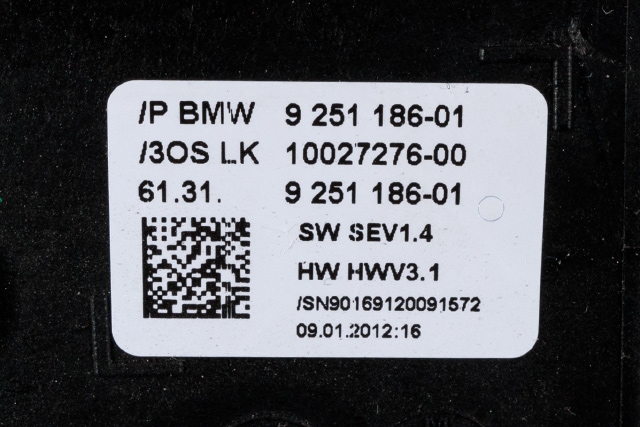 Girstang/girvelger automat til BMW 5-Serie 2010-2017 (F10/F11) (F10/F11) (BMW|9 251 186|)