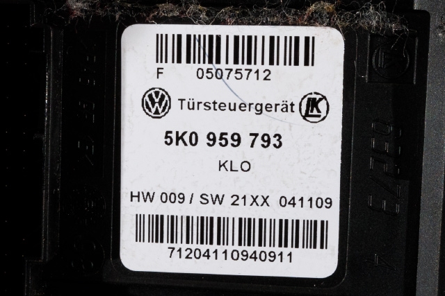 Ruteheis, kun motor, venstre foran til Škoda Octavia 2009-2013 (Type II, Fase 2) (VAG|1T0 959 701 T|)
