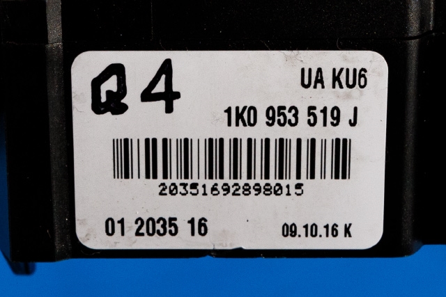 Bryter visker til Škoda Octavia 2009-2013 (Type II, Fase 2) (VAG|1K0 953 519 J|)