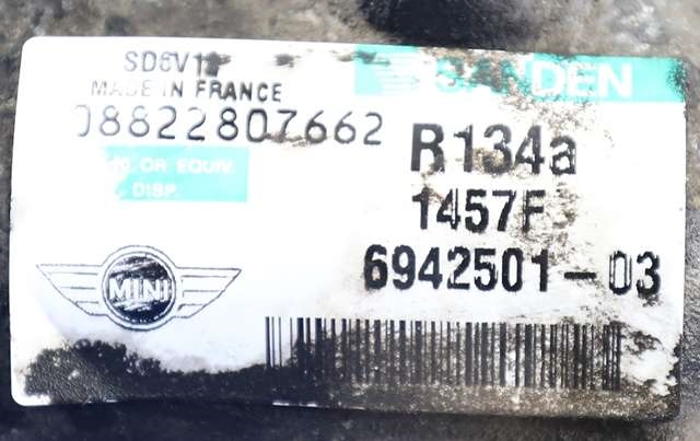 Aircondition kompressor til Mini One/Cooper 2007-2014 (R55-57) (R55-57) (SANDEN|1457F|6 942 501|)