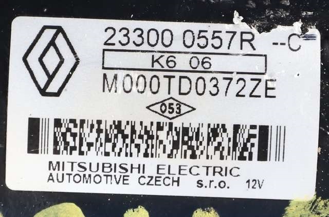 Starter til Renault Clio 2016-2019 (Type IV, Fase 2)  (MITSUBISHI|M000TD0372|2330 00557R|)
