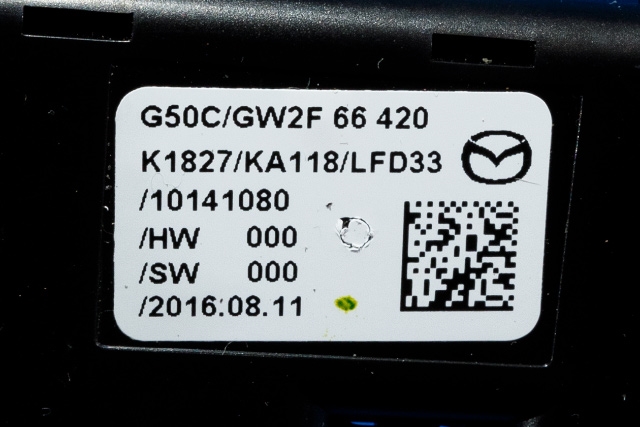 Bryter setevarme til Mazda 6 2015-2018 (Type III, Fase 2)  (MAZDA|GW2F-66-420|)