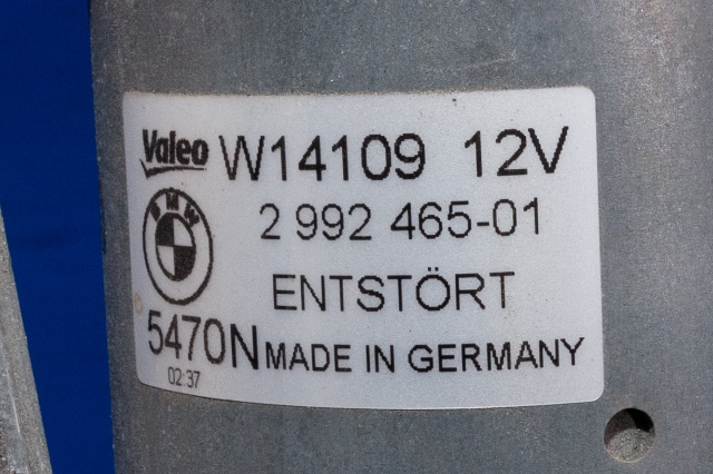 Viskermotor frontrute komplett m/overføring til BMW X1 2009-2015 (E84) (E84) (BMW|2 992 465|)