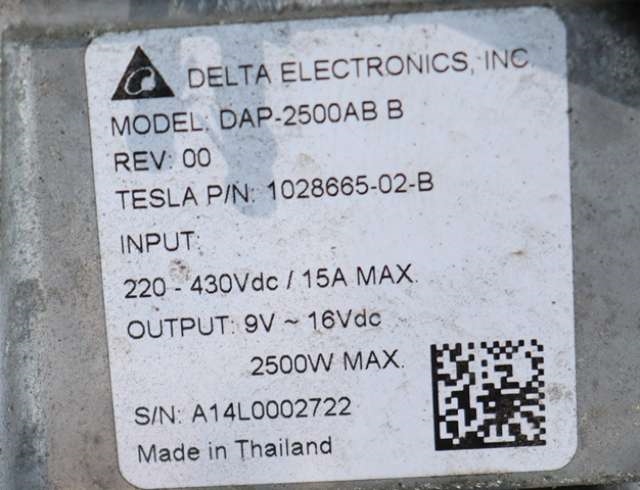 DCDC converter elbil til Mercedes B-Klasse, electric drive 2014-2018 (W242) (W242) (DELTA|DAP-2500AB B|1028665-02-B|)