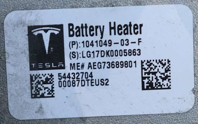 Batterivarmer/kjøl til Mercedes B-Klasse, electric drive 2014-2018 (W242) (W242) (TESLA|1041049-03-F|)