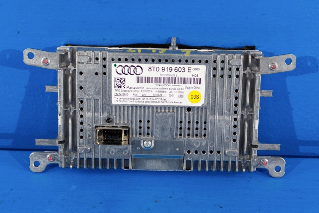 Bilstereo navigasjon skjerm til Audi A4 2007-2014 (Type IV) (B8) (B8) (VAG|8T0 919 603 E|)
