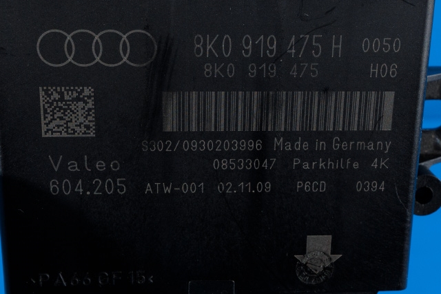 Styreenhet parkering til Audi A4 2007-2014 (Type IV) (B8) (B8) (VAG|8K0 919 475 H|)