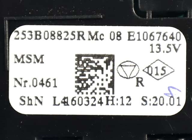 Bilstereo betjeningspanel til Renault Zoe 2013-2019 (Fase 1) (RENAULT|253B 08825R|)