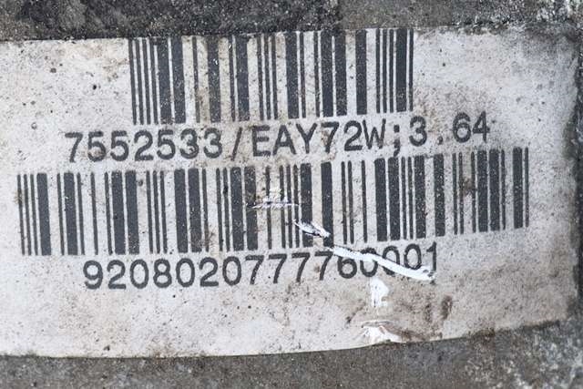 Kardang klokke foran til BMW X6 2008-2014 (E71/E72) (E71/E72) (BMW|7 552 533|)