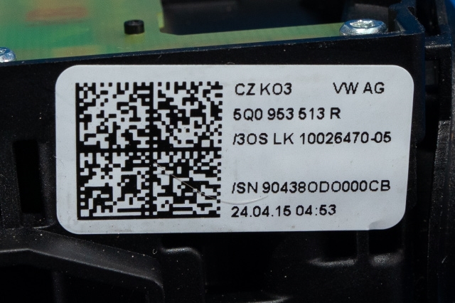 Bryter combi til Škoda Octavia 2013-2016 (Type III, Fase 1) (VAG|5Q0 953 507 DF|)