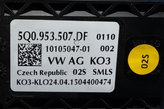 Bryter combi til Škoda Octavia 2013-2016 (Type III, Fase 1) (VAG|5Q0 953 507 DF|)