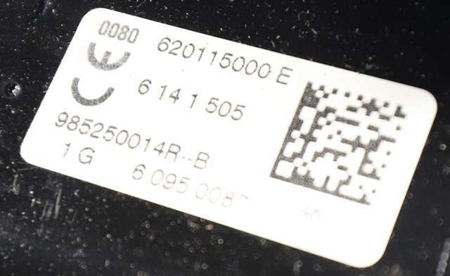 Airbag passasjer til Renault Zoe 2013-2019 (Fase 1) (RENAULT|9852 50014R|)