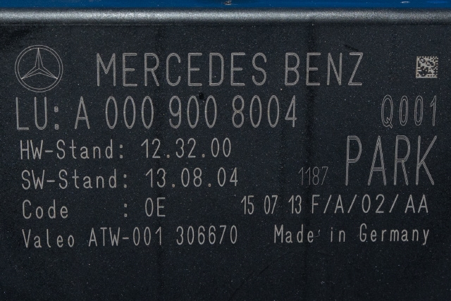 Styreenhet parkering til Mercedes E-Klasse 2013-2016 (Fase 2) (W212) (W212) (MERCEDES|A 000 900 80 04|)