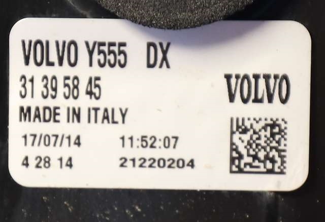 Baklykt høyre til Volvo V40 2012-2019  (VOLVO|31395845|)