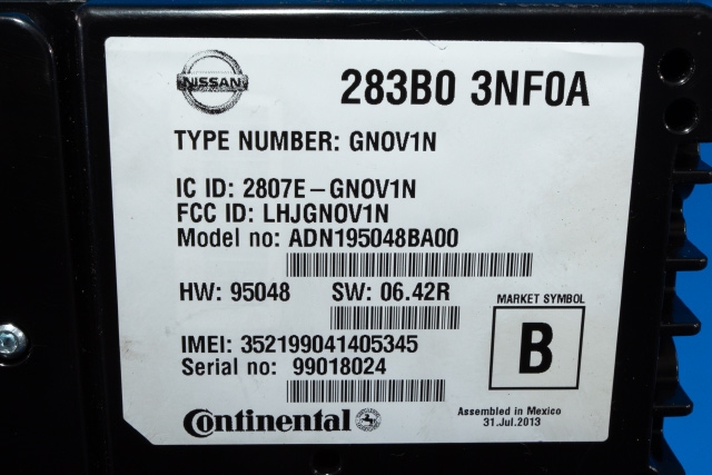 Styreenhet diverse til Nissan Leaf 2011-2017 (Type I)  (NISSAN|283B0-3NF0A|)