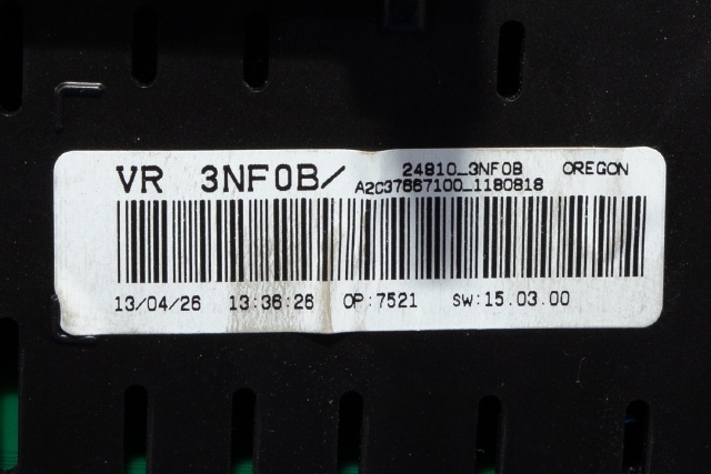 Instrumentpanel til Nissan Leaf 2011-2017 (Type I) (NISSAN|24810-3NF0B|)