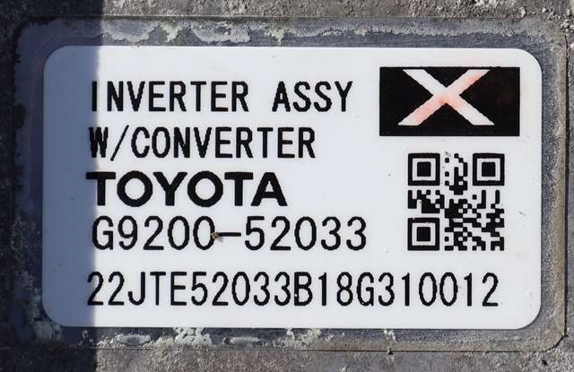 Inverter hybrid til Toyota Yaris 2014-2020 (Type III, Fase 2) (TOYOTA|G9200-52033|)