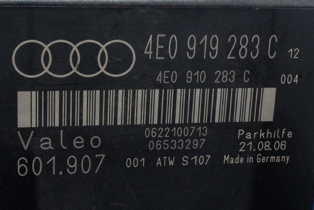 Styreenhet parkering til Audi A8 2003-2010 (Type II)  (VAG|4E0 919 283 C|)