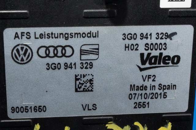 Styreenhet lys (LCM - Light Control Module) til VW Passat 2015-2019 (Fase 1) (B8) (B8) (VAG|3G0 941 329|)