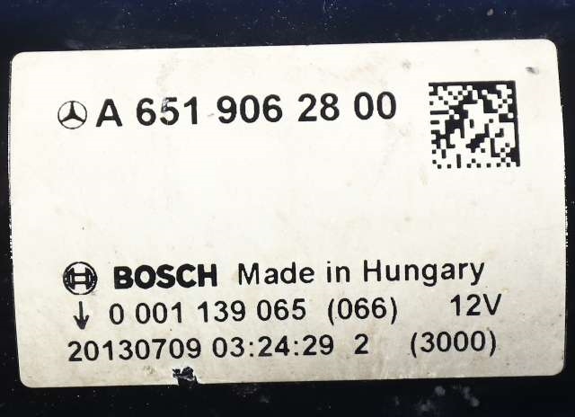 Starter diesel til Mercedes E-Klasse 2013-2016 (Fase 2) (W212) (W212) (BOSCH|0 001 139 065|A 651 906 28 00|)