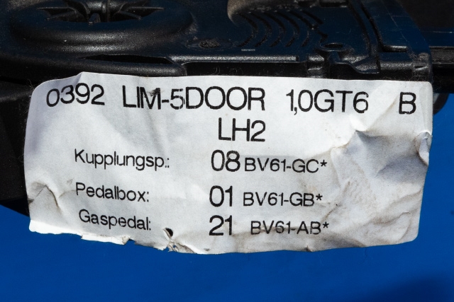 Pedal gass til Ford Focus 2011-2014 (Type III, Fase 1)  (FORD|BV61-9F836-AB|)