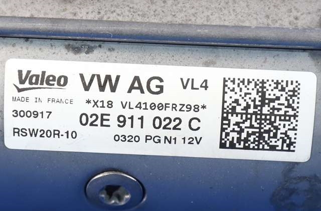 Starter diesel til Škoda Superb 2015-->> (Type III) (VALEO|RSW20R-10|02E 911 022 C|)