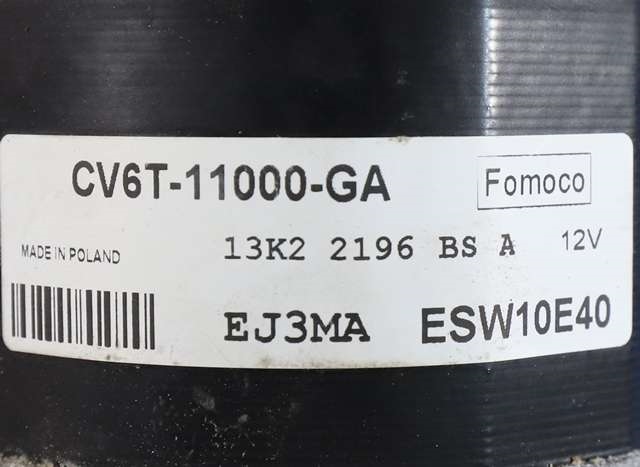 Starter til Ford Focus 2011-2014 (Type III, Fase 1)  (VALEO|ESW10E40|CV6T-11000-GA|)