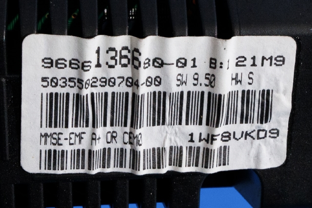 Instrument kjørecomputer til Citroën Berlingo 2008-2015 (Type II, Fase 1)  (CITROEN|96 661366 80-01|)