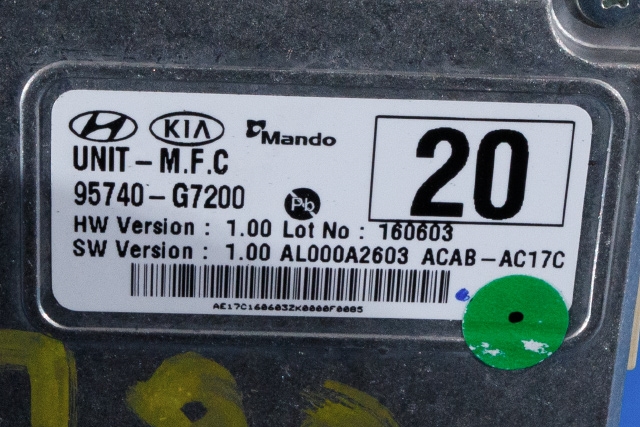 Parkeringskamera foran til Hyundai Ioniq Hybrid 2016-2019 (Fase 1)  (HYUNDAI|95740-G7200|)