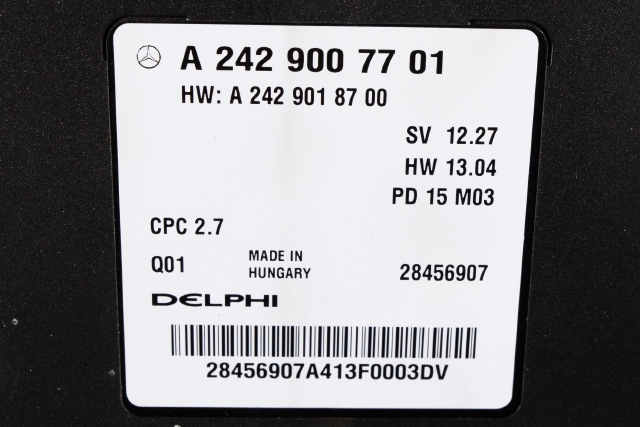 Styreenhet parkering til Mercedes B-Klasse, electric drive 2014-2018 (W242) (W242) (MERCEDES|A 242 900 77 01|)