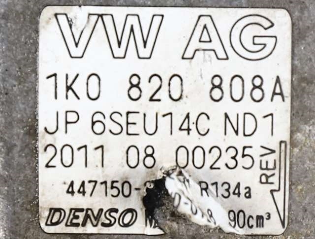 Aircondition kompressor til VW Scirocco 2008-2013  (VAG|1K0 820 808 A|)