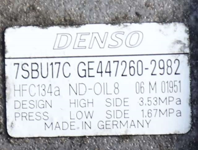 Aircondition kompressor til BMW X6 2008-2014 (E71/E72) (E71/E72) (DENSO|447260-2982|)
