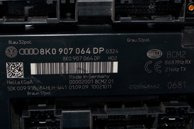 Styreenhet comfort (BCM) til Audi A4 2007-2014 (Type IV) (B8) (B8) (VAG|8K0 907 064 DP|)