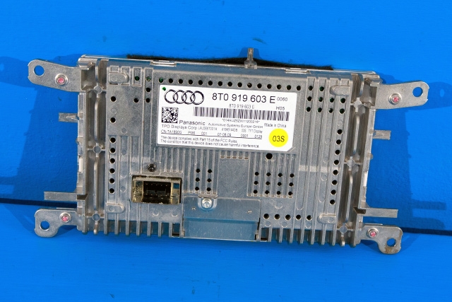 Bilstereo navigasjon skjerm til Audi A4 2007-2014 (Type IV) (B8) (B8) (VAG|8T0 919 603 E|)