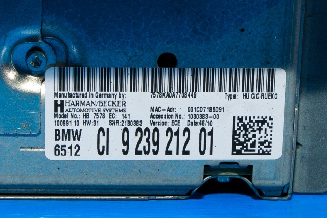Bilstereo navigasjon til BMW X1 2009-2015 (E84) (E84) (BMW|9 239 212|)