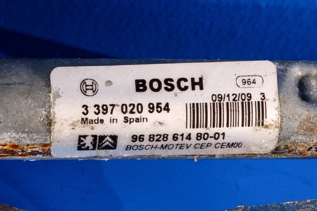 Viskermotor frontrute komplett m/overføring til Citroën Berlingo 2008-2015 (Type II, Fase 1)  (CITROEN|96 828614 80|)