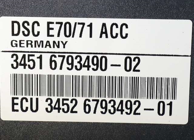 ABS sentral til BMW X6 2008-2014 (E71/E72) (E71/E72) (BOSCH|0 265 250 345|34.51-6 774 992|)