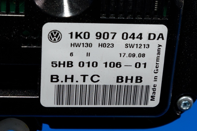 Varmeapparat betjening til VW Tiguan 2007-2011 (Type I, Fase 1) (HELLA|5HB 010 106-01|1K0 907 044 DA|)