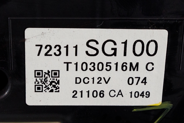 Varmeapparat betjening til Subaru Forester 2013-2019 (Type IV) (SUBARU|72311-SG100|)