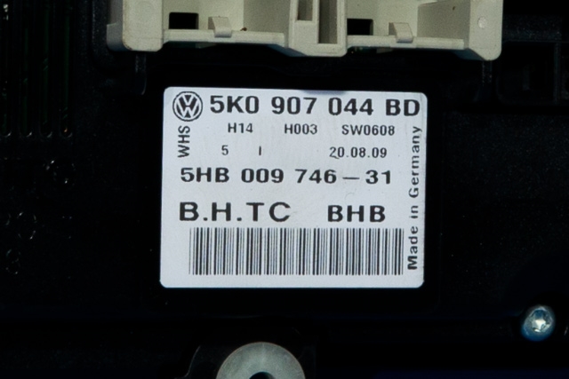 Varmeapparat betjening til VW Golf VI 2008-2012  (HELLA|5HB 009 746-31|5K0 907 044 BD|)