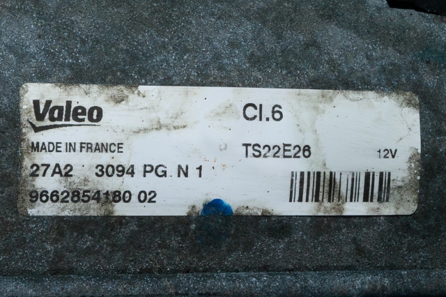 Starter diesel til Citroën DS5 2012-2017 (VALEO|TS22E26|96 628541 80|)