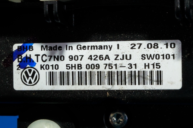 Varmeapparat betjening til VW Caddy 2010-2015 (Type III, Fase 2) (HELLA|5HB 009 751-31|7N0 907 426 A|)